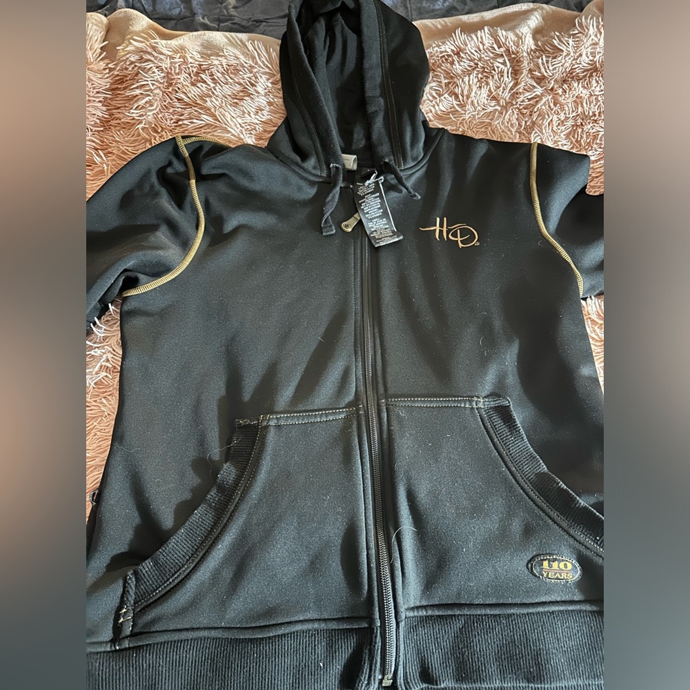 Women’s size L hooded Harley Davidson jacket
